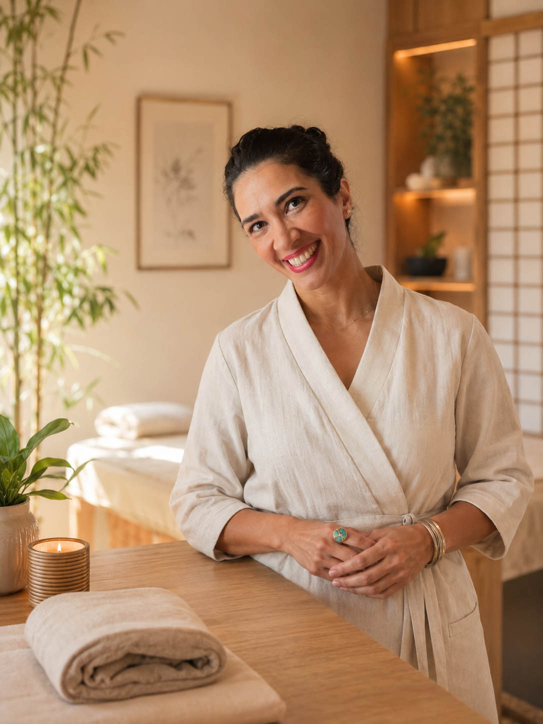 Marzieh in ihrem Café